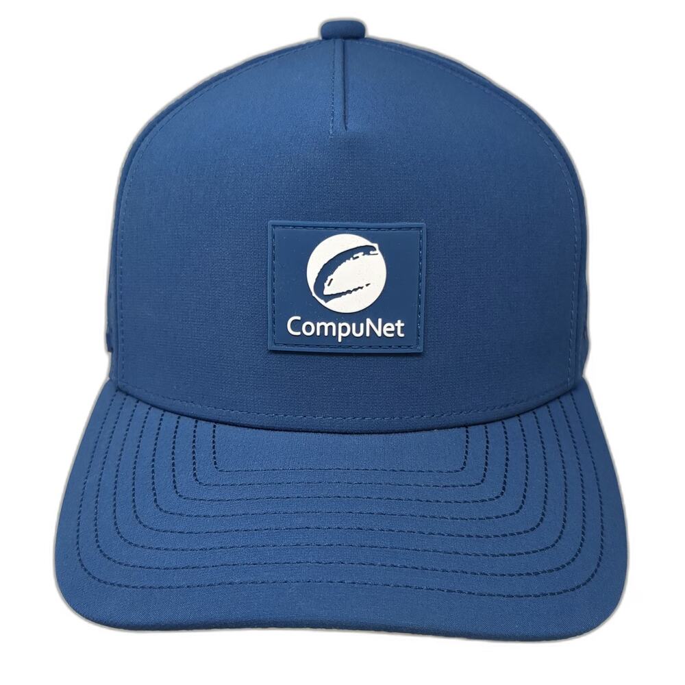 Suay Trucker Hat Blue XL Snapback Perforated Performance CompuNet Logo Patch